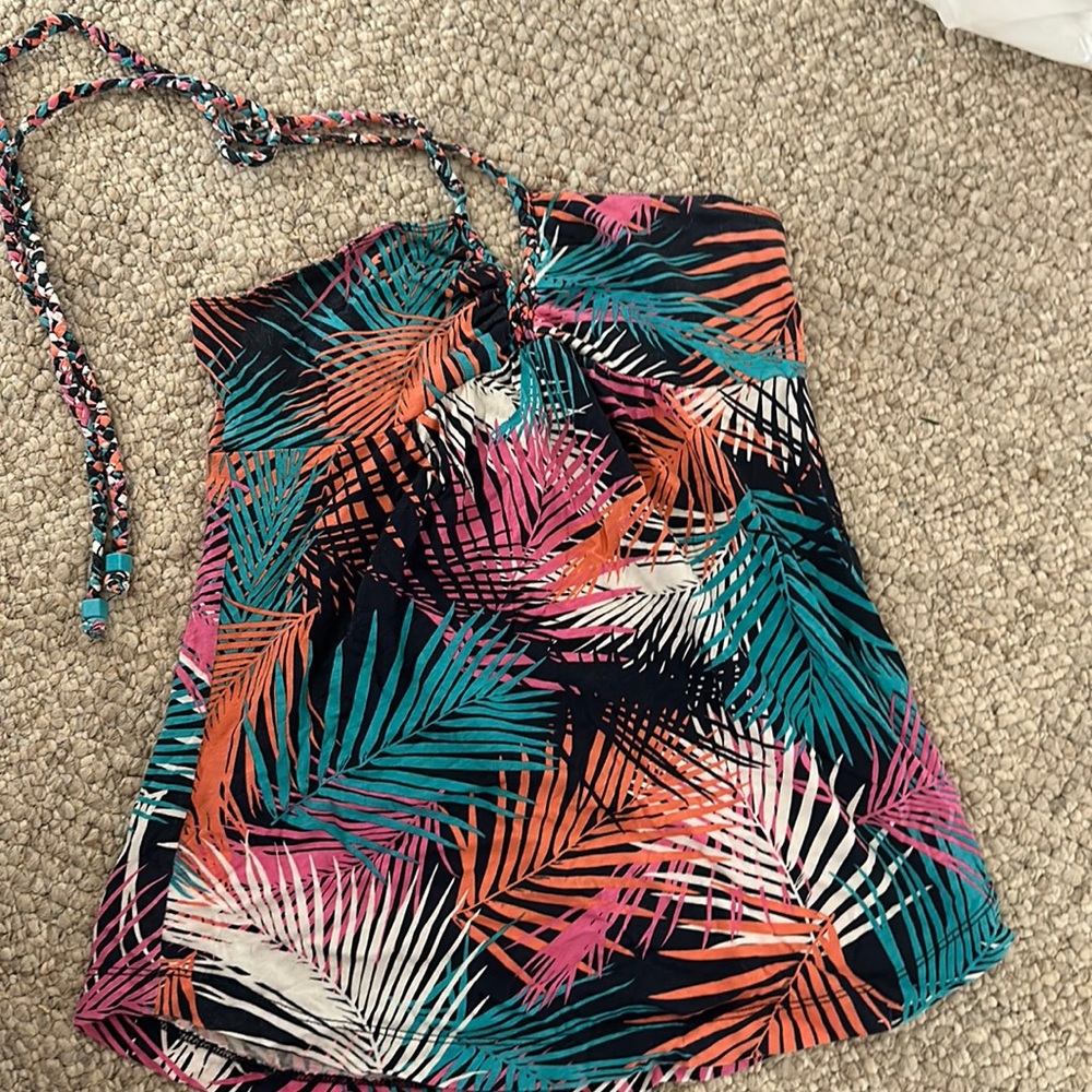 Roxy halter top tropical beach halter